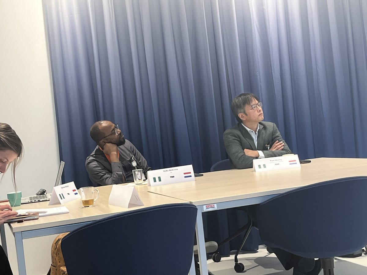 NLinNigeria's tweet photo. #Day3 of Healthcare Fact-finding mission to the Netherlands π³π± Happening now @TNO_Research presentation on #childhealth #inclusivework #healthinnovation #biomassvaloriztion #biodegradeble plastics #coolbricks @nationalroadmapcircularity #speed dating-session https://t.co/GJohIqhrTf
