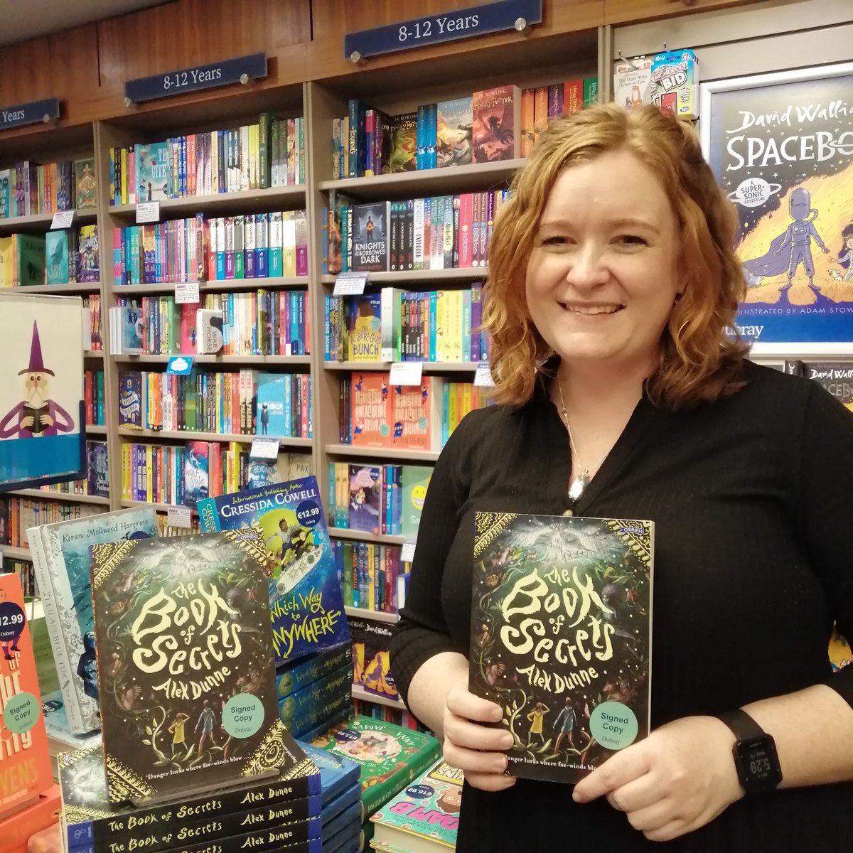Thank you for dropping in @alexdunnewrites. Her new book The Book Of Secrets, is now available in our stores and online. A complete page-turner which will keep you gripped from the beginning to the very end... @OBrienPress ow.ly/tnmr50LgeWF