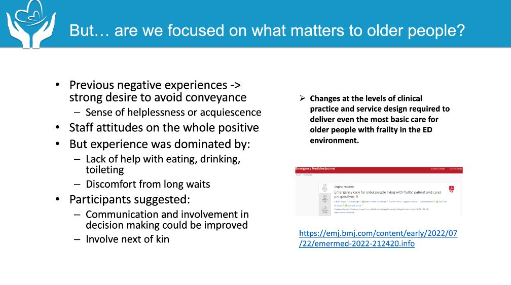 GeriSoc's tweet photo. Recommended reading: 'Emergency care for older people living with #frailty: patient and carer perspectives' via @bmj_latest @GERED_DOC https://t.co/OYnBpSi2px #frailty2022 https://t.co/l73p3WcH3v