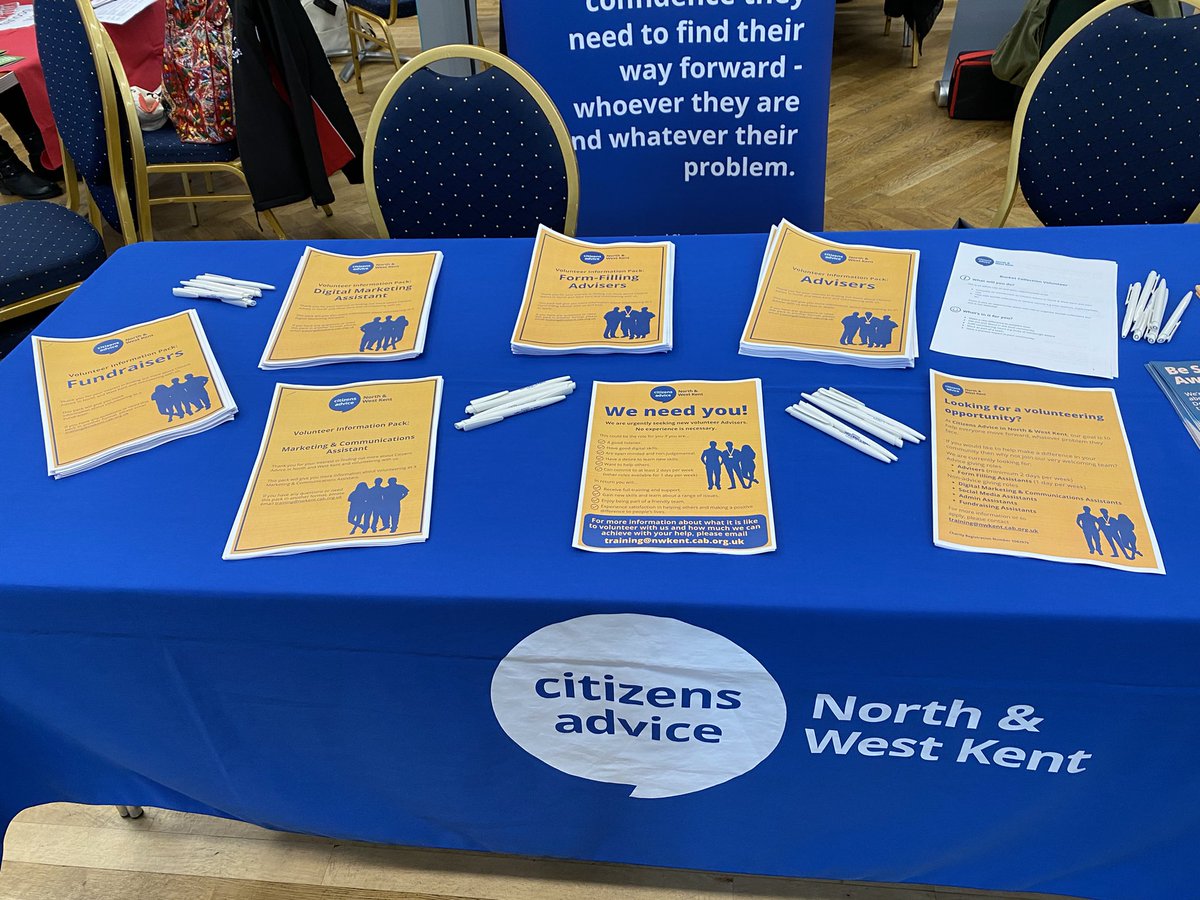 CANWK1's tweet photo. We’re looking forward to meeting lots of potential volunteers at @StagSevenoaks today… come down to the #Sevenoaks #Volunteering Fair 11am-2pm to have a chat about the range of interesting roles we have available #community https://t.co/TRdzevKDvW
