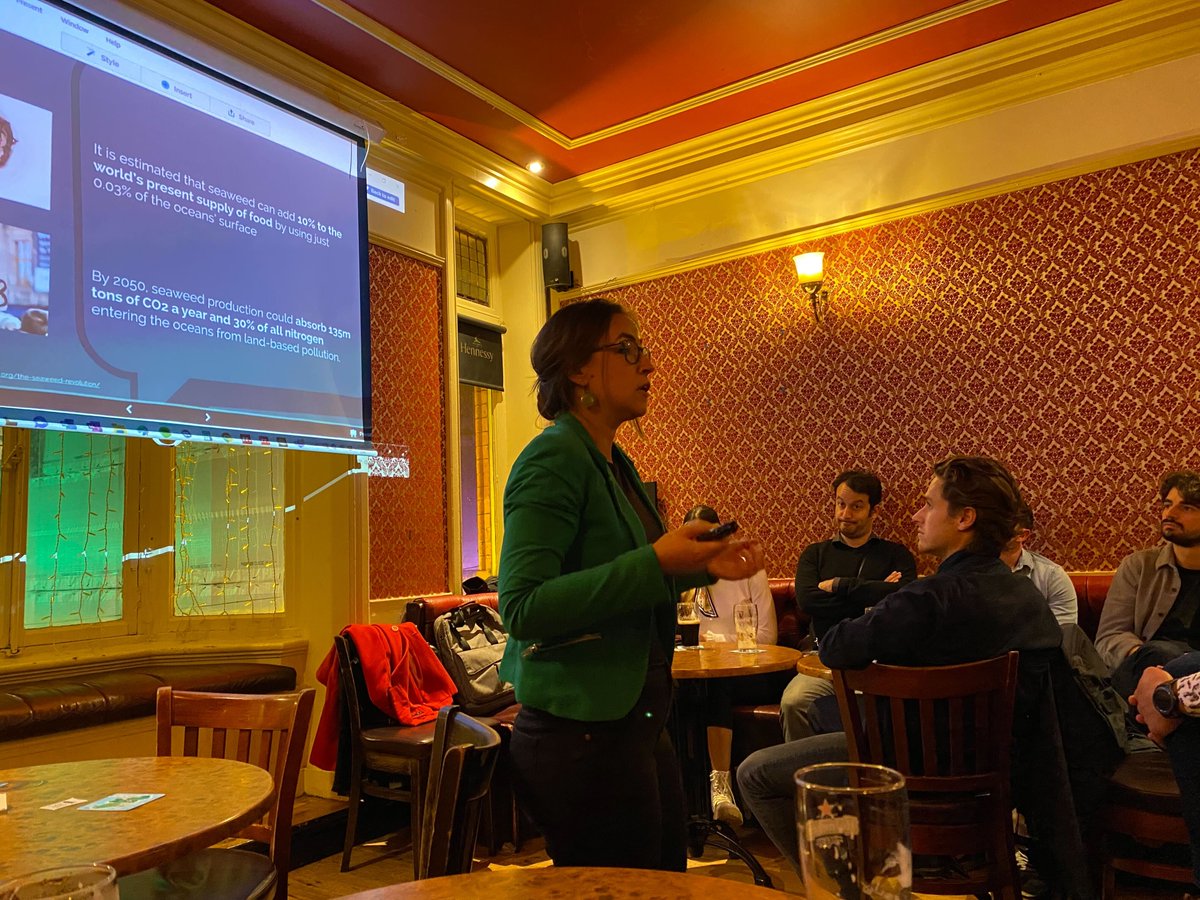biOrbic_centre's tweet photo. Well done to Rhys Orimaco @Mariana_Cerca and Olivera Stojilović delivered fantastic talks last night at Pint of Bioeconomy! 👏 Very educational and entertaining. Thanks also to everyone for coming, hope you enjoyed the night 🍻 #IrishBioeconomy #BIW2022 #allvoicestogether https://t.co/0OlRx1GBMz
