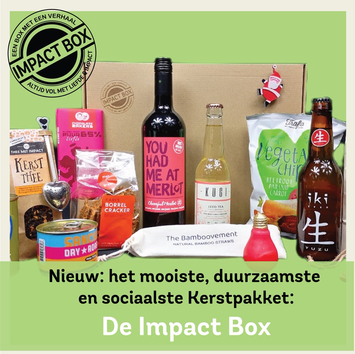NLImpactBox's tweet photo. U wilt in 2022 impact maken en uw collega’s of medewerkers verassen met een mooi, #sociaal en ##duurzaam Kerstpakket? Sluit 2022 af in stijl en verras uw collega’s of medewerkers met een https://t.co/nULLD996s3 #impactbox #duurzaamkerstpakket https://t.co/HToZFXwXRF