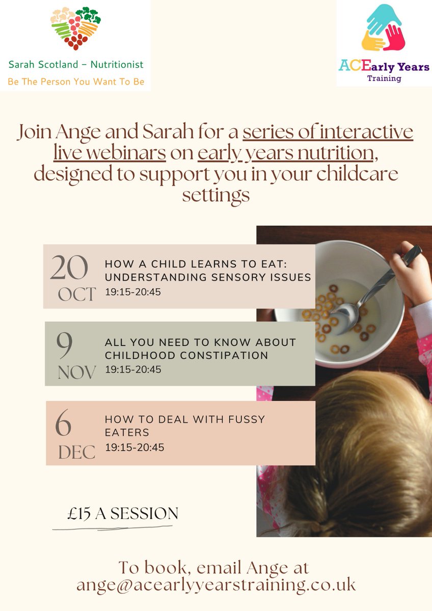 wiseaboutfood's tweet photo. Join us tonight and then at later dates! The sessions will be recorded.  #earlyyears #EarlyLearningMatters #parenting https://t.co/Gkb5Uu3GKn