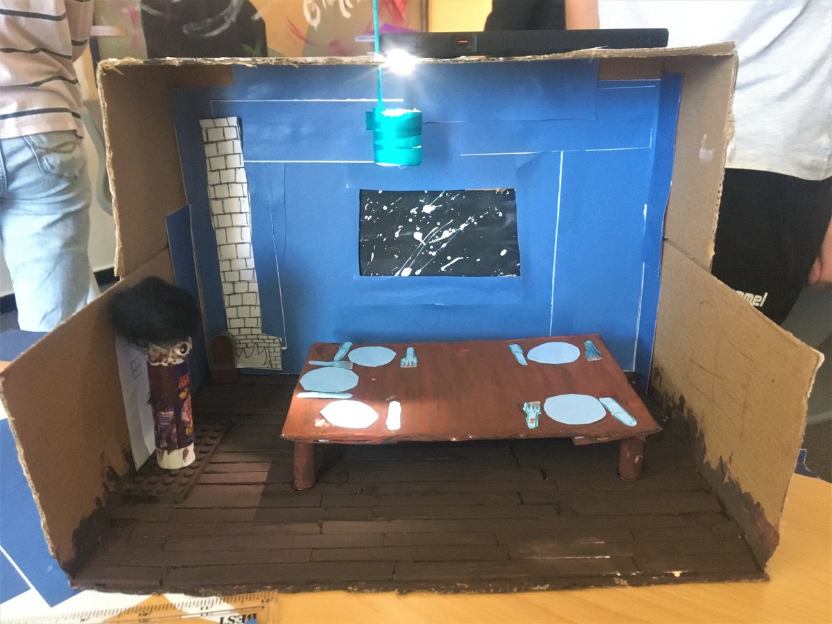 ICS_Amman's tweet photo. #Year10ICS students made dioramas to depict their work in #SecondaryICS #EnglishICS. Awesome! https://t.co/zRQPh1jYB8