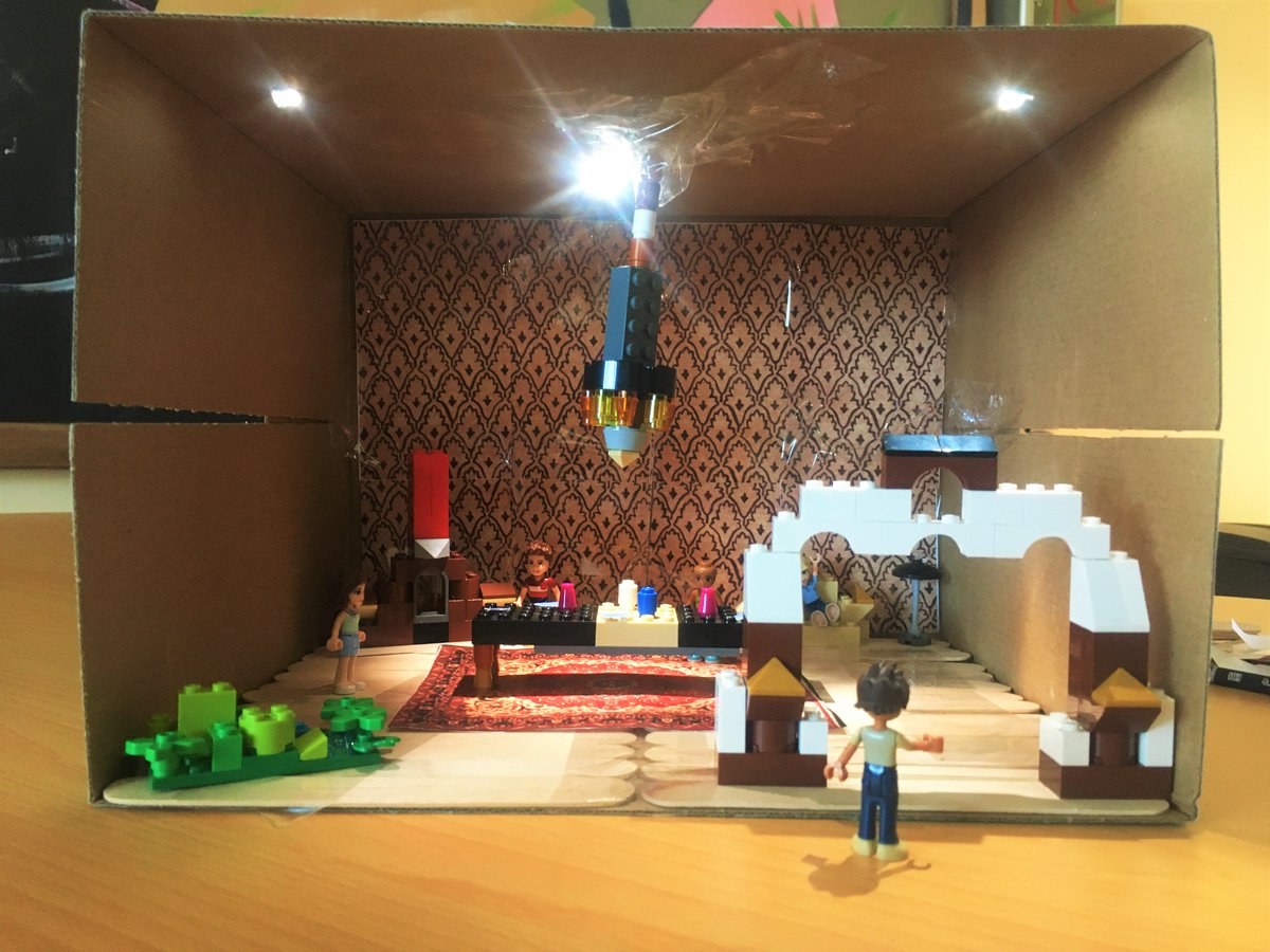 ICS_Amman's tweet photo. #Year10ICS students made dioramas to depict their work in #SecondaryICS #EnglishICS. Awesome! https://t.co/zRQPh1jYB8