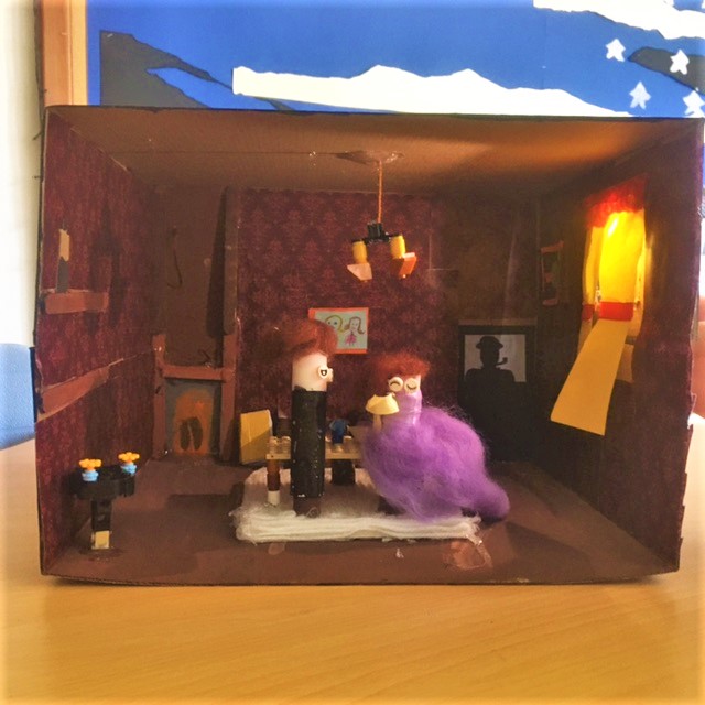 ICS_Amman's tweet photo. #Year10ICS students made dioramas to depict their work in #SecondaryICS #EnglishICS. Awesome! https://t.co/zRQPh1jYB8