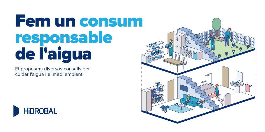 💧 Davant la situació de #sequera, cal que fem un consum responsable de l'aigua. Cada gota compta!

Són moltes les petites accions que pots fer per cuidar aquest recurs escàs.

👉 Et proposem aquests consells que t'ajudaran a estalviar aigua: hidrobal.net/ca/consells-d-…