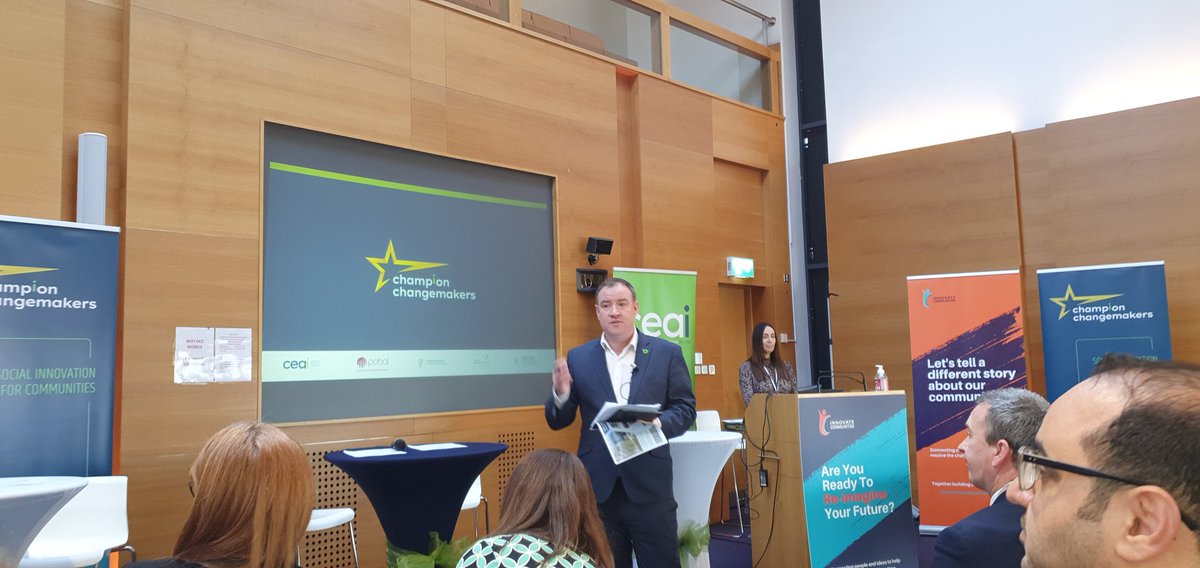 So excited to be at the #championchangemakers final today with some of the @TCDTangent team. Good luck to everyone pitching today. Socal innovation is alive and well in Ireland!
#arise #innovation #socialinnovation
