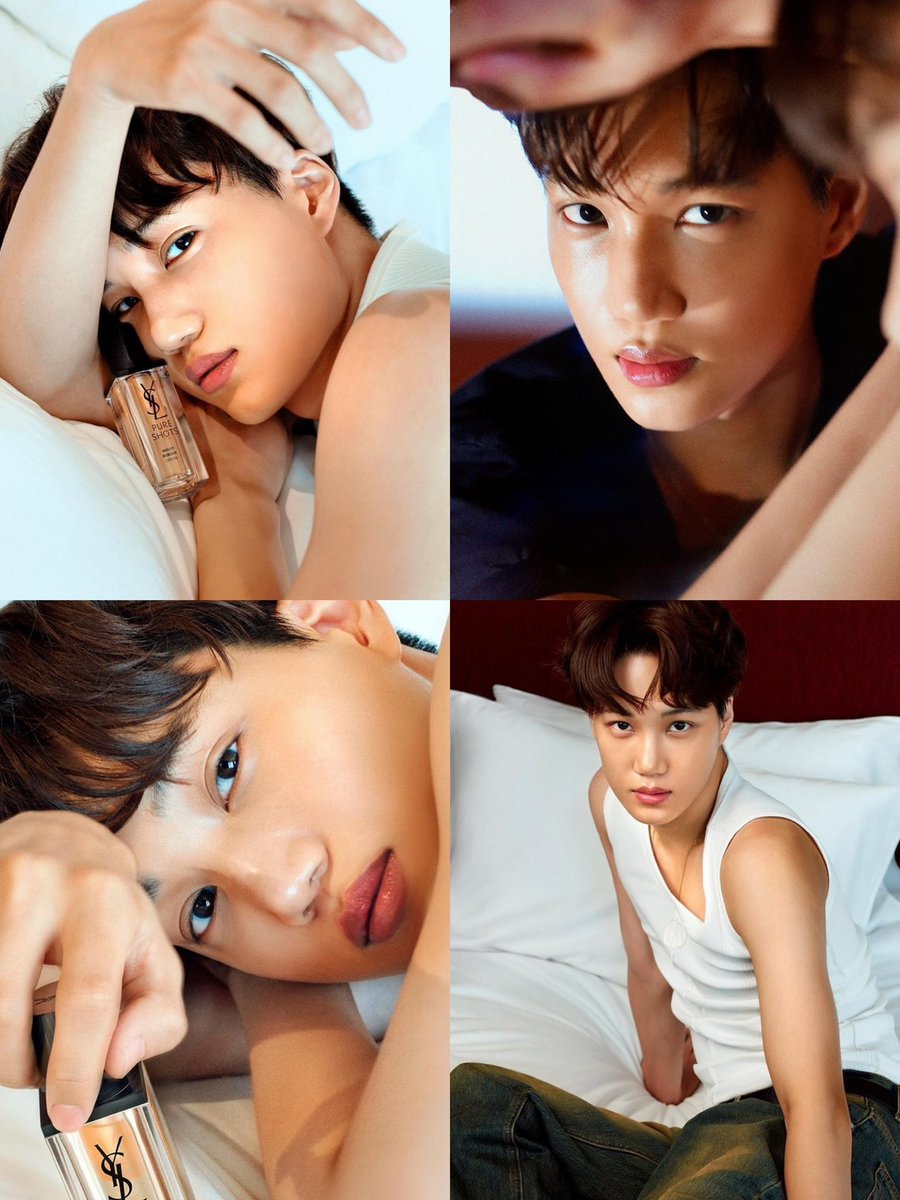CloutNewsMedia's tweet photo. Kai looks gorgeous in new pictures for YSL Beauty × Vogue Korea 💛

#kai #kimjongin #exo @weareoneexo #kaixyslbeauty https://t.co/ZUzQ196q8i