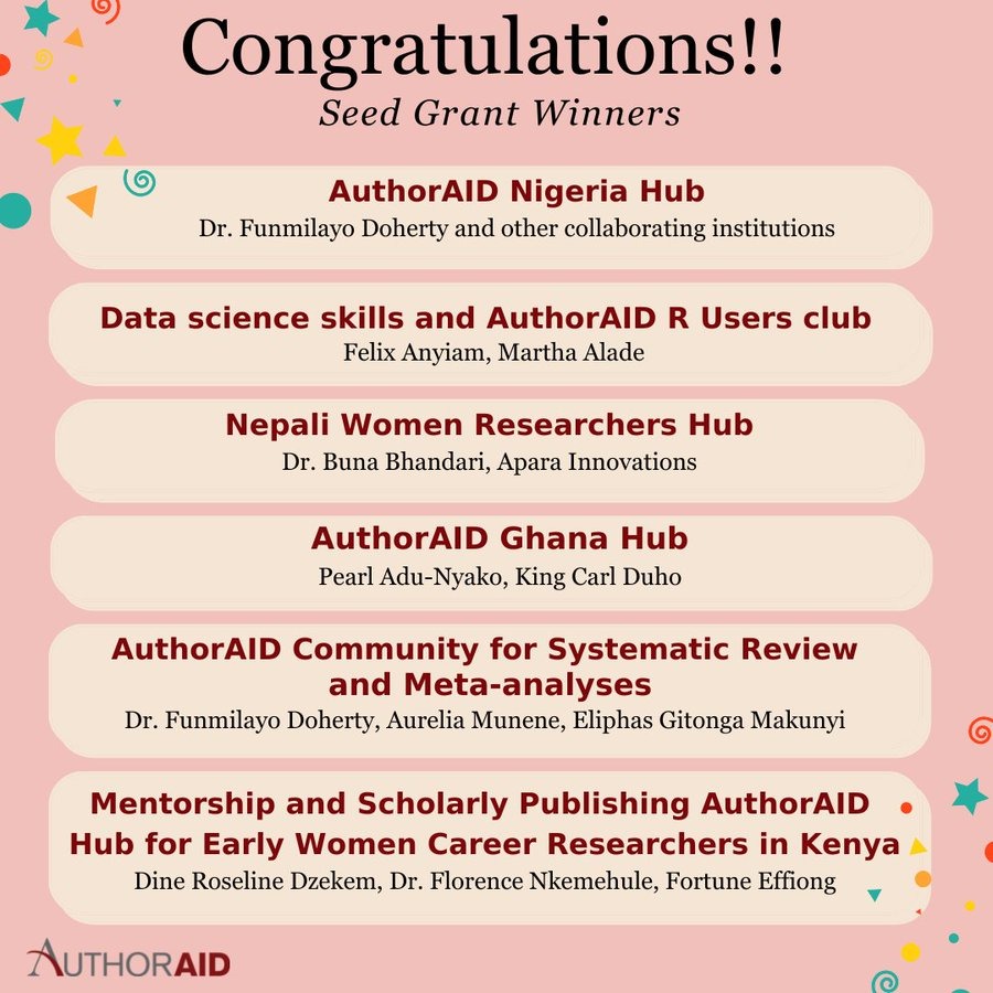 BithiahOpare's tweet photo. We are happy to participate and co-lead in this impactful project. Thank you @authoraid @vitcpe https://t.co/zTyVb8ceFI