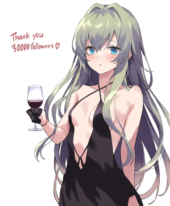 遅ればせながら、フォロワー30000人突破ありがとうございます～ということで記念絵。今年の目標だったので嬉しいです。これからもがんばりますのでよろしくお願いします。 