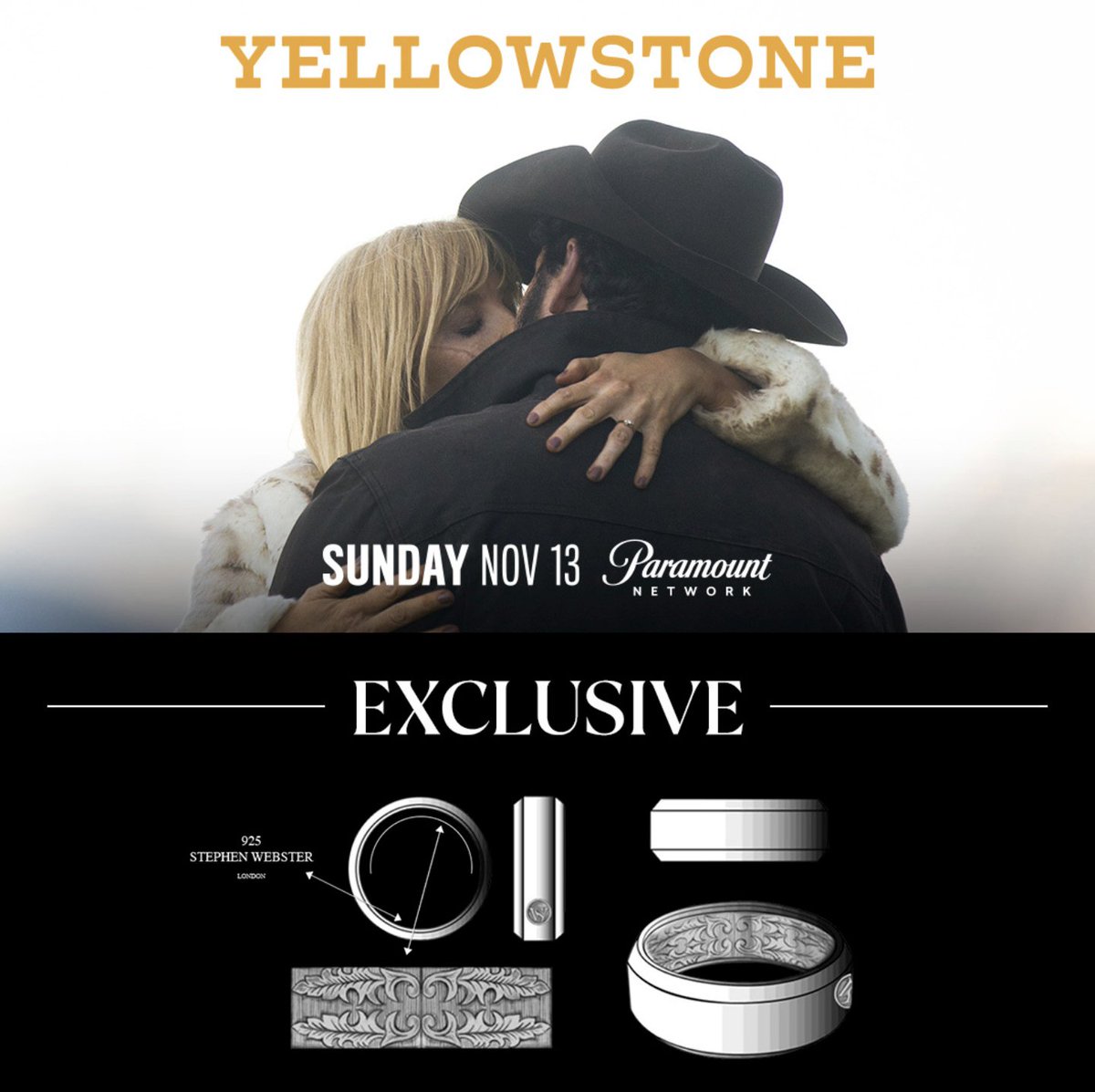We’ve been working on something exciting behind the scenes… For all of you  <a href="/Yellowstone/">Yellowstone</a> fans we created a limited edition Rip ring (as seen in Season 3). Want one for yourself? Register for early access here: shopthescenes.com/rip-wheelers-r… #ShopTheScenes #RipWheeler #YellowstoneTV