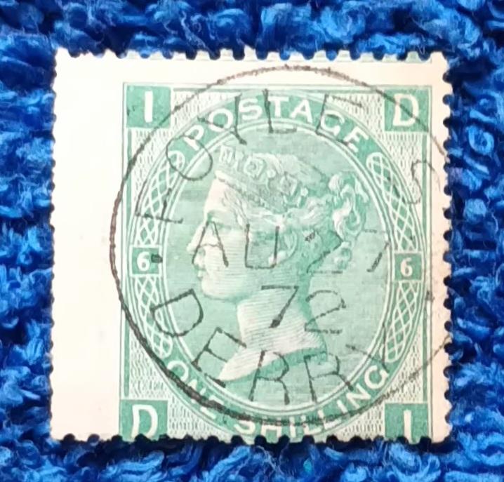 Return of the "Derry Girls"
Victorian 1/- stamp used in Ireland.
Postmarked Foyle Street, Derry. August 27th 1872.