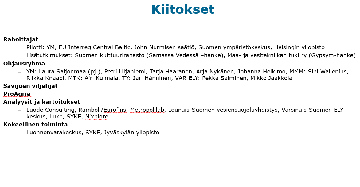 savekipsihanke's tweet photo. Kiitokset kaikille SAVE2-jatkoseurantahankkeessa mukana olleille! Erityismainintana Savijoen valuma-alueen varsinaissuomalaiset viljelijät, jotka mahdollistivat kipsinlevityksen pelloillaan sekä jakoivat tietoja ja asiantuntemustaan. Vedenlaadun seuranta alueella jatkuu edelleen. https://t.co/RdkPmBPUbu