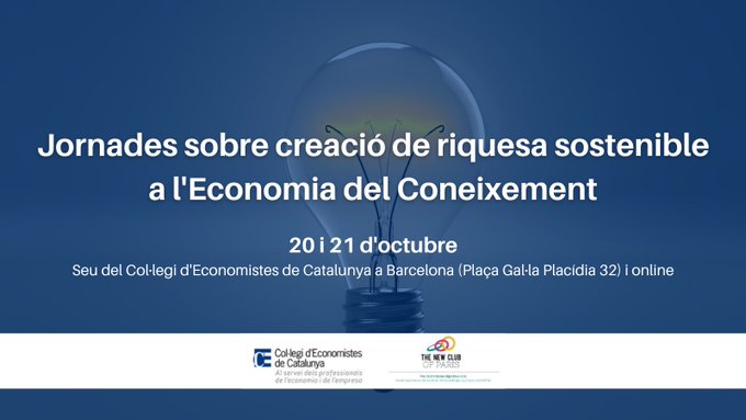 5G Barcelona (@5gbarcelona) on Twitter photo Demà no et perdis la intervenció de l'<a href="/EduardMartinLi/">Eduard Martin</a> a les jornades sobre creació de riquesa sostenible
a l'Economia del Coneixement organitzades per <a href="/economistescat/">Col·legi d'Economistes de Catalunya</a> i <a href="/newclubofparis/">New Club of Paris</a>.
🗣"Disrupció digital en la propera dècada"
🗓21/10
🔔9:40h
Apunta't👉🏼 mwcb.in/3yTudba Demà no et perdis la intervenció de l'<a href="/EduardMartinLi/">Eduard Martin</a> a les jornades sobre creació de riquesa sostenible
a l'Economia del Coneixement organitzades per <a href="/economistescat/">Col·legi d'Economistes de Catalunya</a> i <a href="/newclubofparis/">New Club of Paris</a>.
🗣"Disrupció digital en la propera dècada"
🗓21/10
🔔9:40h
Apunta't👉🏼 mwcb.in/3yTudba