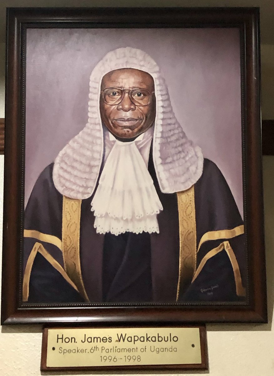 #ThrowbackThursday Rt Hon. James Wapakabulo, Speaker of 6th #Parliament of #Uganda 1996 ~ 1998.