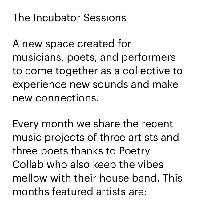 Going to be playing in the house band, keeping ‘the vibes mellow’, for a poetry/music event this evening at the B’ham Symphony Hall - bmusic.co.uk/events/the-inc… - (tickets still available)