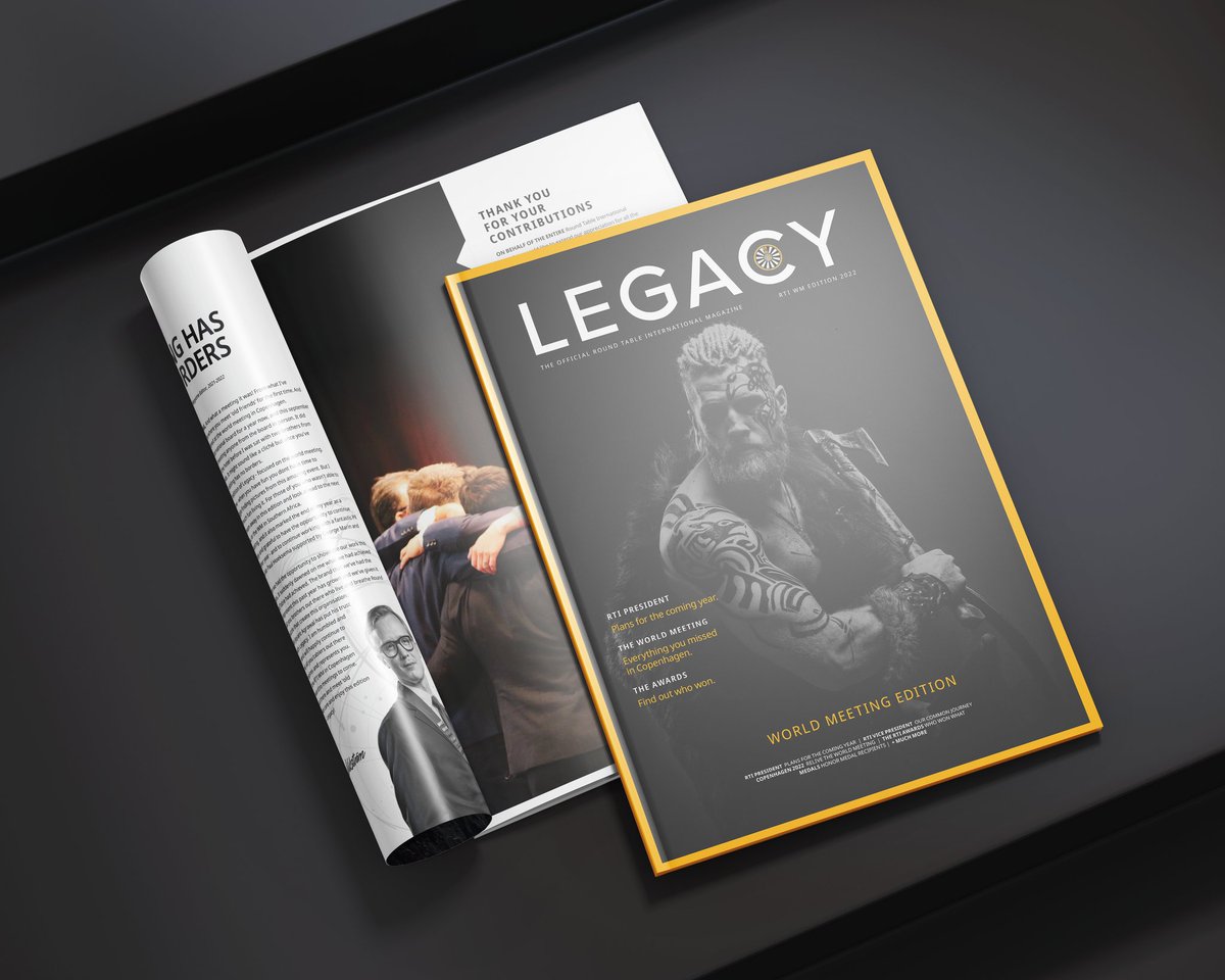 RoundTableInt's tweet image. Missed the recent World Meeting in the land of the Vikings? Not to worry - catch up on everything Table, celebrate with us &amp;amp; meet the Board of 2022/2023 

Revel in the latest edition of Legacy, The World Meeting Edition: bit.ly/3TjvRuZ 

#WeCanWeWill #LegacyMag