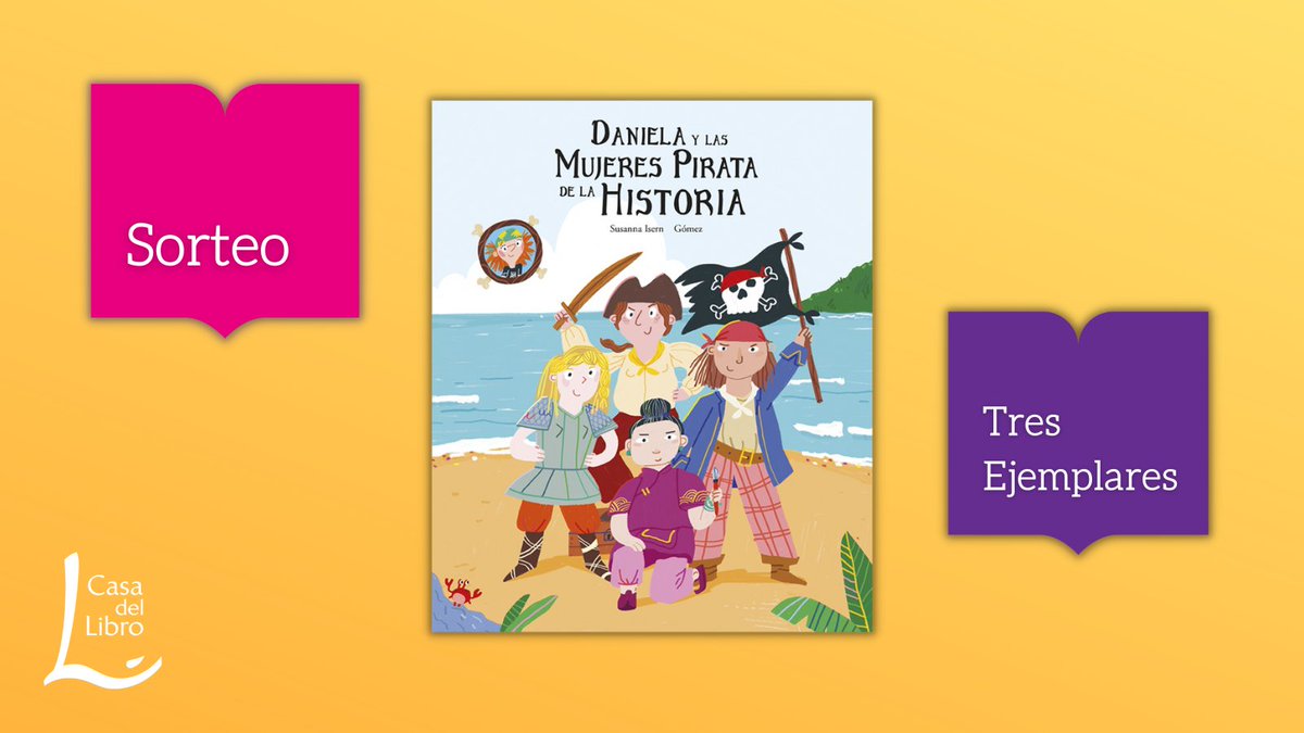 casadellibro's tweet photo. 🦜🏴‍☠️ SORTEO 🏴‍☠️🦜

Sorteamos cinco ejemplares de 𝘋𝘢𝘯𝘪𝘦𝘭𝘢 𝘺 𝘭𝘢𝘴 𝘮𝘶𝘫𝘦𝘳𝘦𝘴 𝘱𝘪𝘳𝘢𝘵𝘢𝘴 𝘥𝘦 𝘭𝘢 𝘩𝘪𝘴𝘵𝘰𝘳𝘪𝘢 (https://t.co/qP2Z4NuQcU) ¿Quieres un ejemplar?

1️⃣ Síguenos a @casadellibro y @NubeOcho
2️⃣ RT

BBLL: https://t.co/YhBPB6OiS9 https://t.co/mSi6U1uglq
