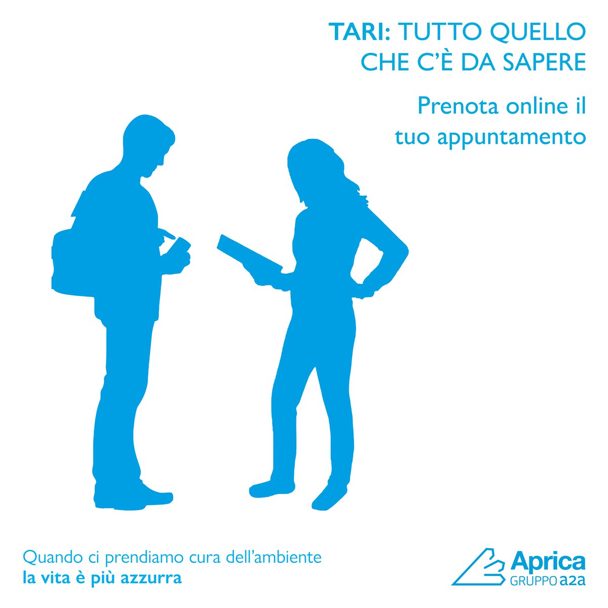 Hai bisogno di chiarimenti in merito all'utenza #TARI o di ritirare tessere rifiuti? 🤔
Per i comuni di Brescia e Bergamo è disponibile la prenotazione online degli appuntamenti; parlare con noi non è mai stato così semplice 👉 bit.ly/38RWXY3 
#Aprica #PrenotazioneOnLine