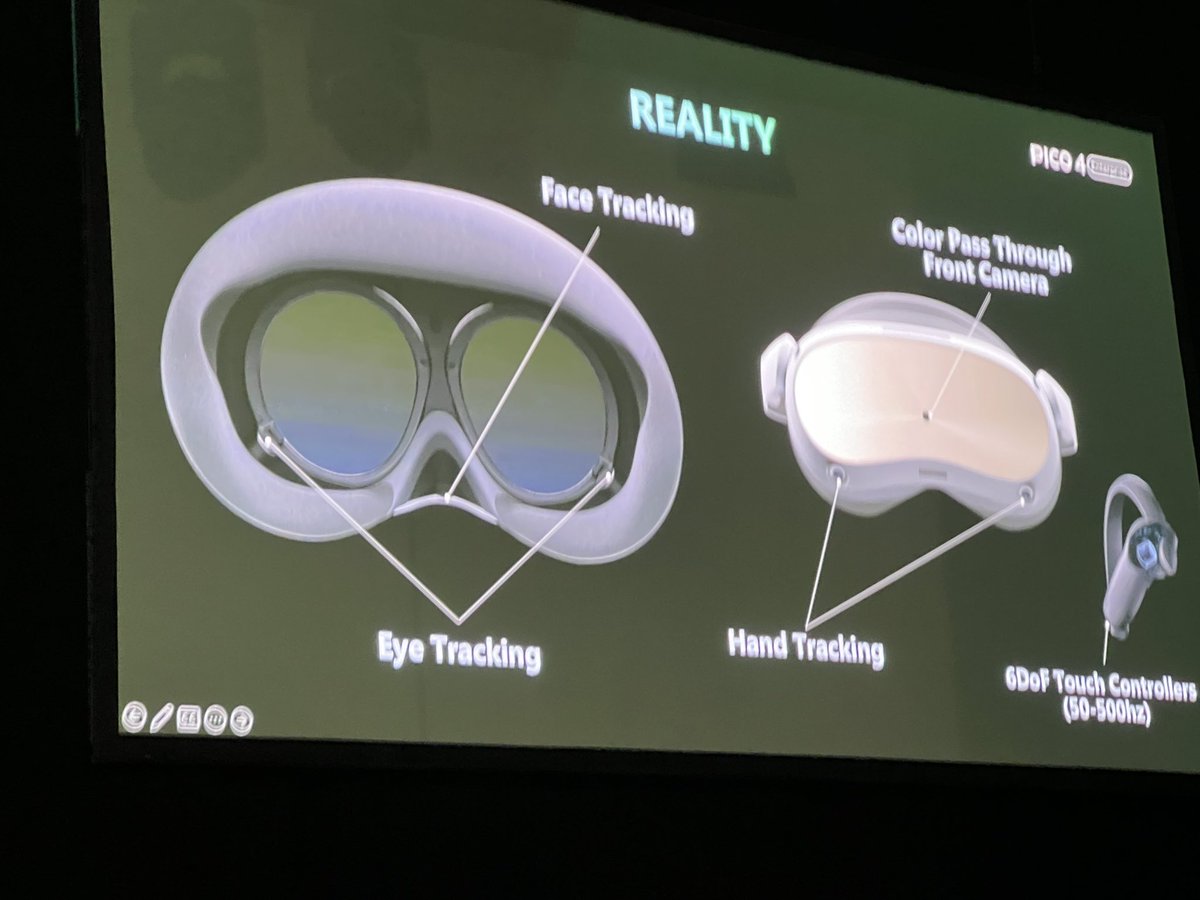 porwolluke's tweet photo. New @PICOXR Neo 4 Enterprise announced at @ARealityEvent #AWEEU #EU €899 #EyeTrackig #FaceTracking #Enterprise #Management tools - #XR #AR #VR #competition to @MetaQuestVR #questpro @Meta #Metaverse https://t.co/xbbT4nLMbU