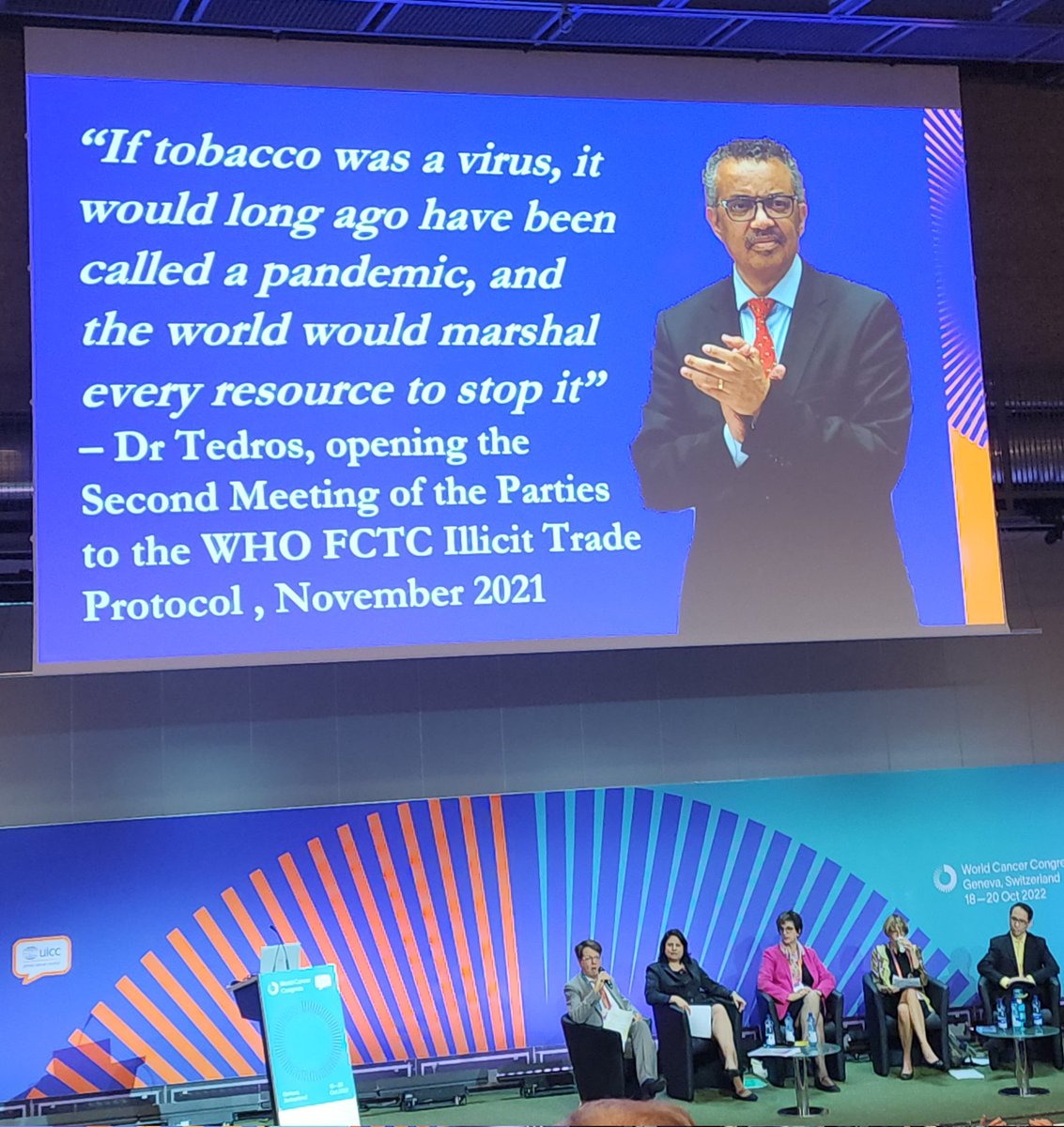 Tobacco kills 8 million people every year. Stagger ing needless loss of lives. @uicc #wcc2022 #worldcancercongress