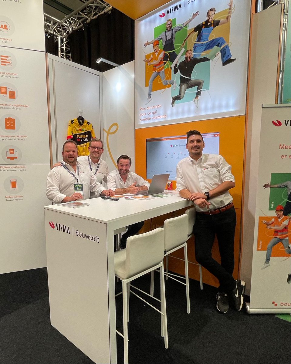 bouwsoft's tweet photo. Afgelopen dinsdag kon je Visma Bouwsoft terugvinden op de "Dag van de Afwerking" beurs te Brussel. Talrijke schilders, parketteurs, stukadoors en vele andere bouwprofessionals konden onze demonstraties over onze digitale oplossingen smaken. Op naar  de volgende vakbeurs! https://t.co/X68AXQlUNV