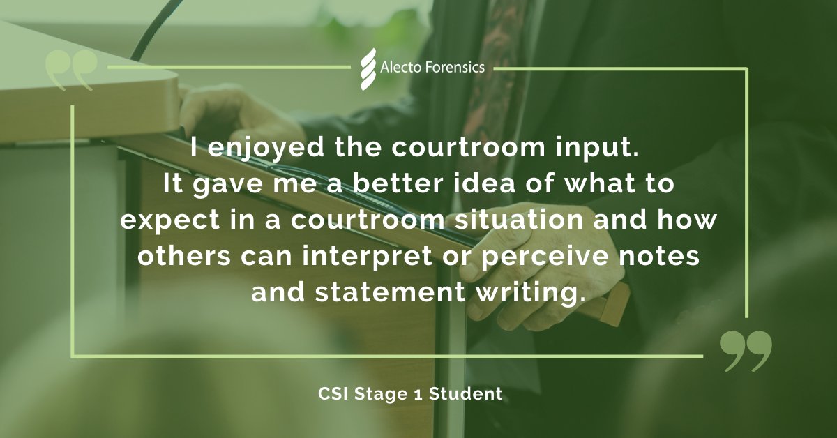 FAGroupTraining's tweet photo. Did you know that our #crimesceneinvestigation level 1 course includes a practical #courtroom exercise?
Would you like more information? Contact us at training@forensic-access-group.co.uk to book your place.
#csitraining #crimescene #forensictraining #forensicscience https://t.co/gOnxKDyNC5