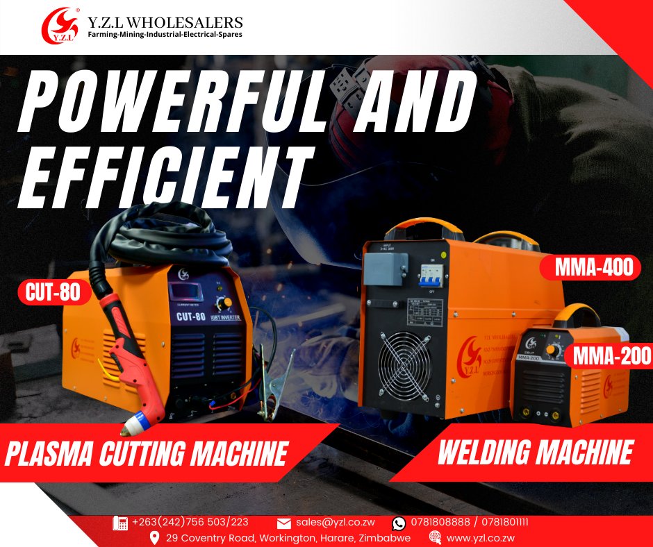 YWholesalers's tweet photo. WELDING MACHINES AND PLASMA CUTTING MACHINES IN STOCK‼

🎥Watch how PLASMA CUTTING MACHINE works➡️https://t.co/30wuBxrFvu

#YZLWholesalers #plasmacuttingmachine #plasmacutter #welding #industrial  #electrical #singlephasewelding #3phaseweldingmachine

GET IN TOUCH WITHH US TODAY https://t.co/rzYFSgsoQp