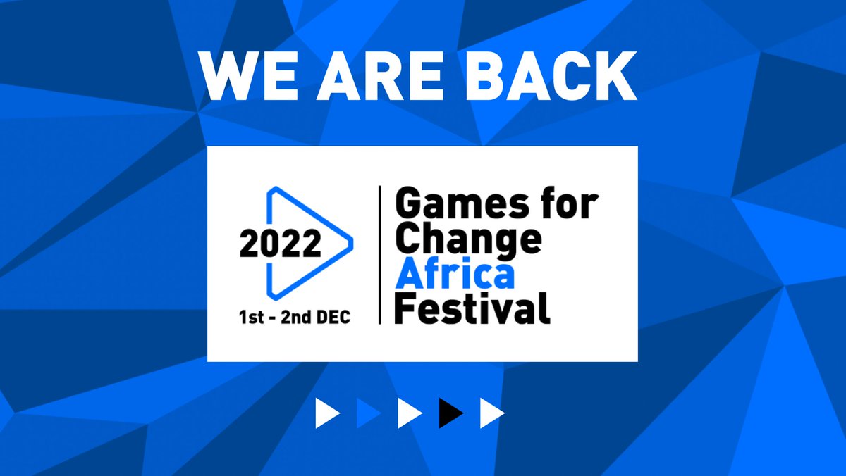 We've been very quiet lately but our silence ends today as we announce that GAMES FOR CHANGE AFRICA IS BACK! 
The Games for Change Africa Festival will take place this year in Cape Town alongside <a href="/AfricaGamesWeek/">AfricaGamesWeek</a>, 1-2 December. 

STAY TUNED!

#GamesforChangeAfrica #G4CA2022 #G4CA