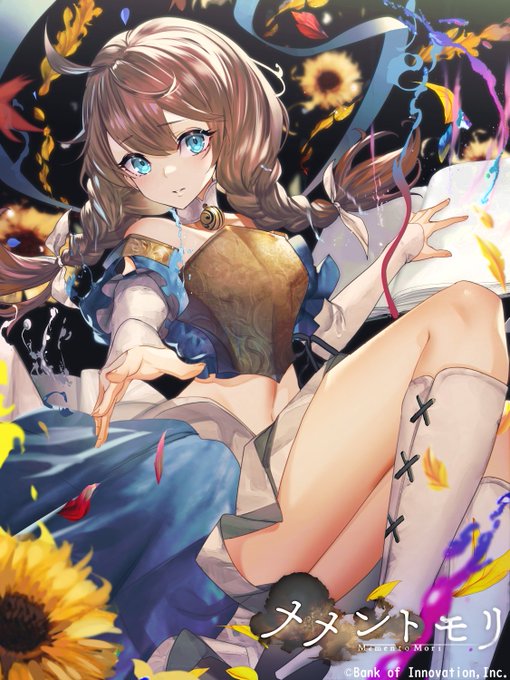 「物陰でひっそりと咲く、一凛の花」メメントモリ()にてリリース記念のイラストを描かせていただきました!I got to draw an illustration to commemorate MementoMori's () release!メメントモリ #メメモリ #MementoMori 