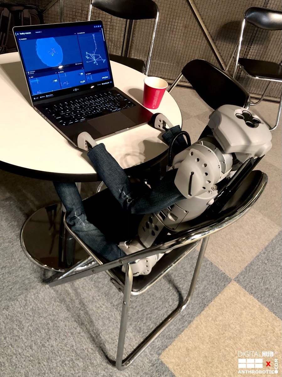 ANTHROBOTIC's tweet photo. #ROSCON 2022: DAY 1 - WRAP
• • •
Code thyself?
Peak meta?
Stare into the void until it stares back?
Circle of life?

…can’t decide on best one-liner for arguably most dedicated @FormantInc staffer at #ROSCON2022…¡
• • •
#ROS #ROBOTS #JAPAN — @digitalhubjp x @anthrobotic https://t.co/6R9qicNUYo
