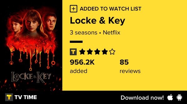 I've just started following Locke &amp; Key tvtime.com/r/2zqPX #tvtime