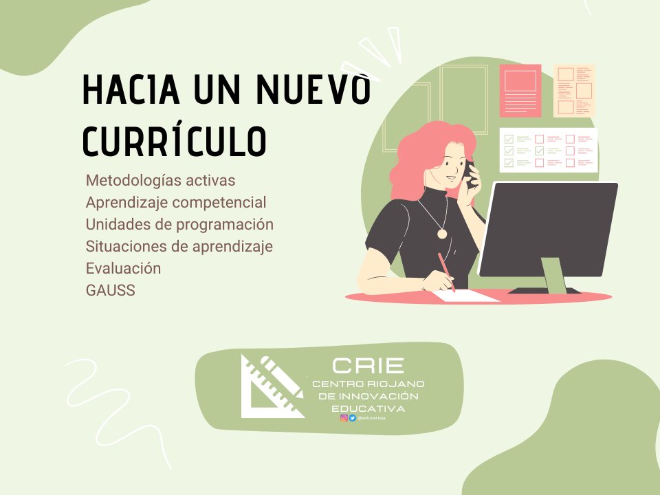 🎯 Os presentamos el espacio web dedicado al nuevo currículo, con vídeos sobre metodologías activas, unidades de programación, situaciones de aprendizaje, evaluación y GAUSS.

💡Incluye plantillas y un repositorio con situaciones de aprendizaje.

📲sites.google.com/educarioja.org…
