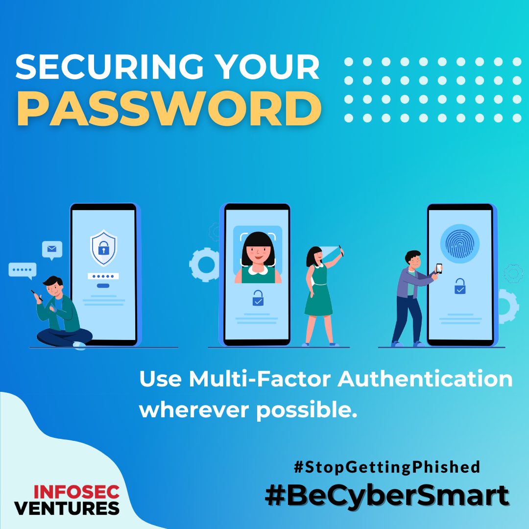 infosecventures's tweet photo. Organize your ever-growing list of online accounts with a password manager. #BeCyberSmart #CybersecurityAwarenssMonth https://t.co/6cJeG27C7l