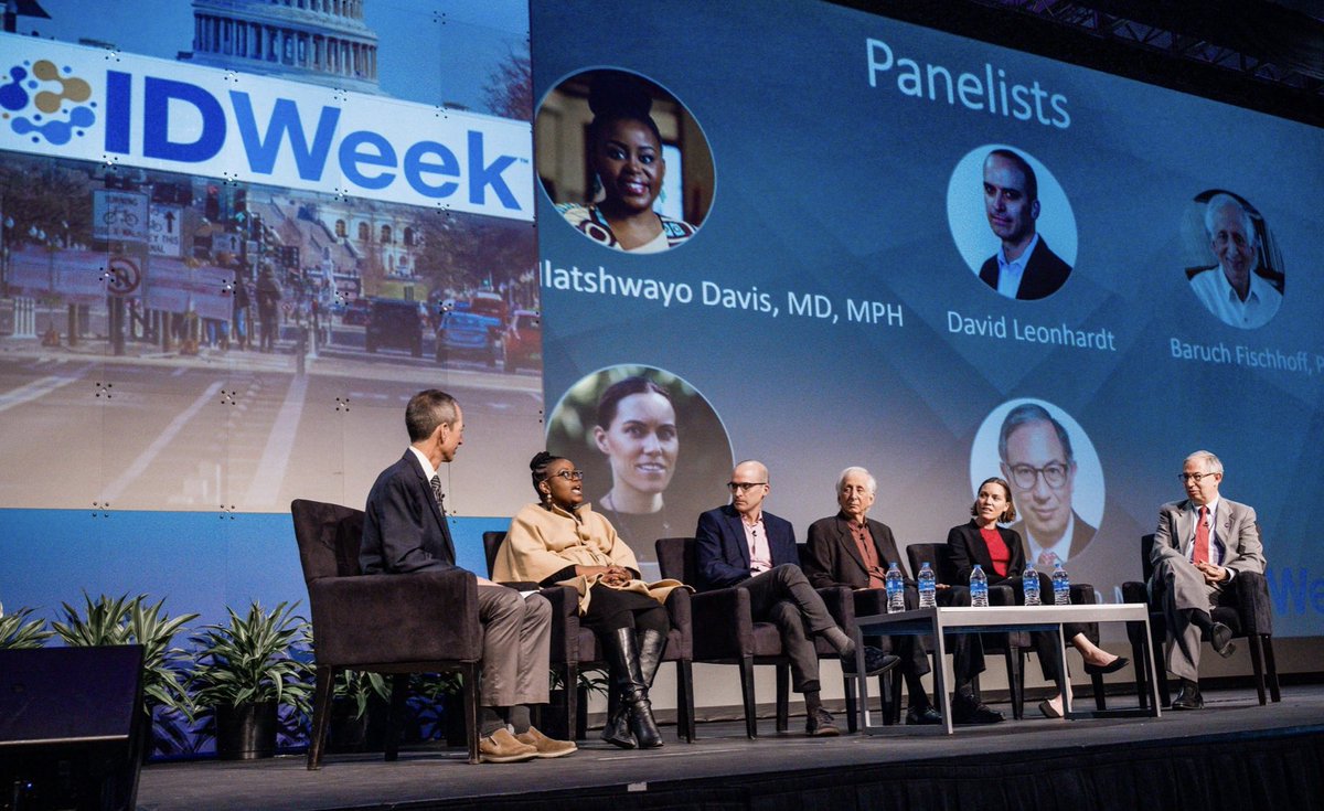 Want to deeply thank @MatiH_ID @DLeonhardt Baruch Fischhoff @ProfEmilyOster and @CarlosdelRio7 for joining us at @IDWeek2022, and providing such thoughtful commentary on how to communicate about tough topics during this pandemic. 👏👏👏