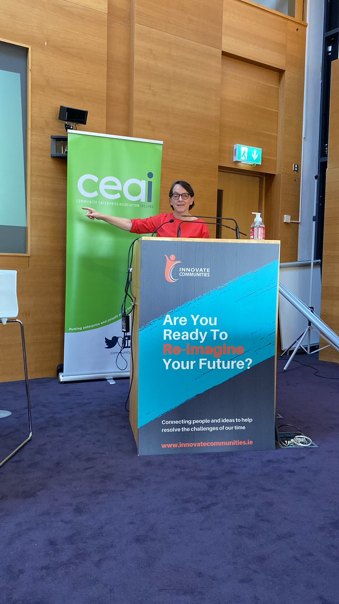 Sarah Prooser from Prosser Projects “Its about mattering. You matter. Your idea matters. Your community matters.” #championchangemakers <a href="/CEAIreland/">The Community Enterprise Association Ireland CEAI</a> <a href="/InnovateCommun/">Innovate Communities</a>