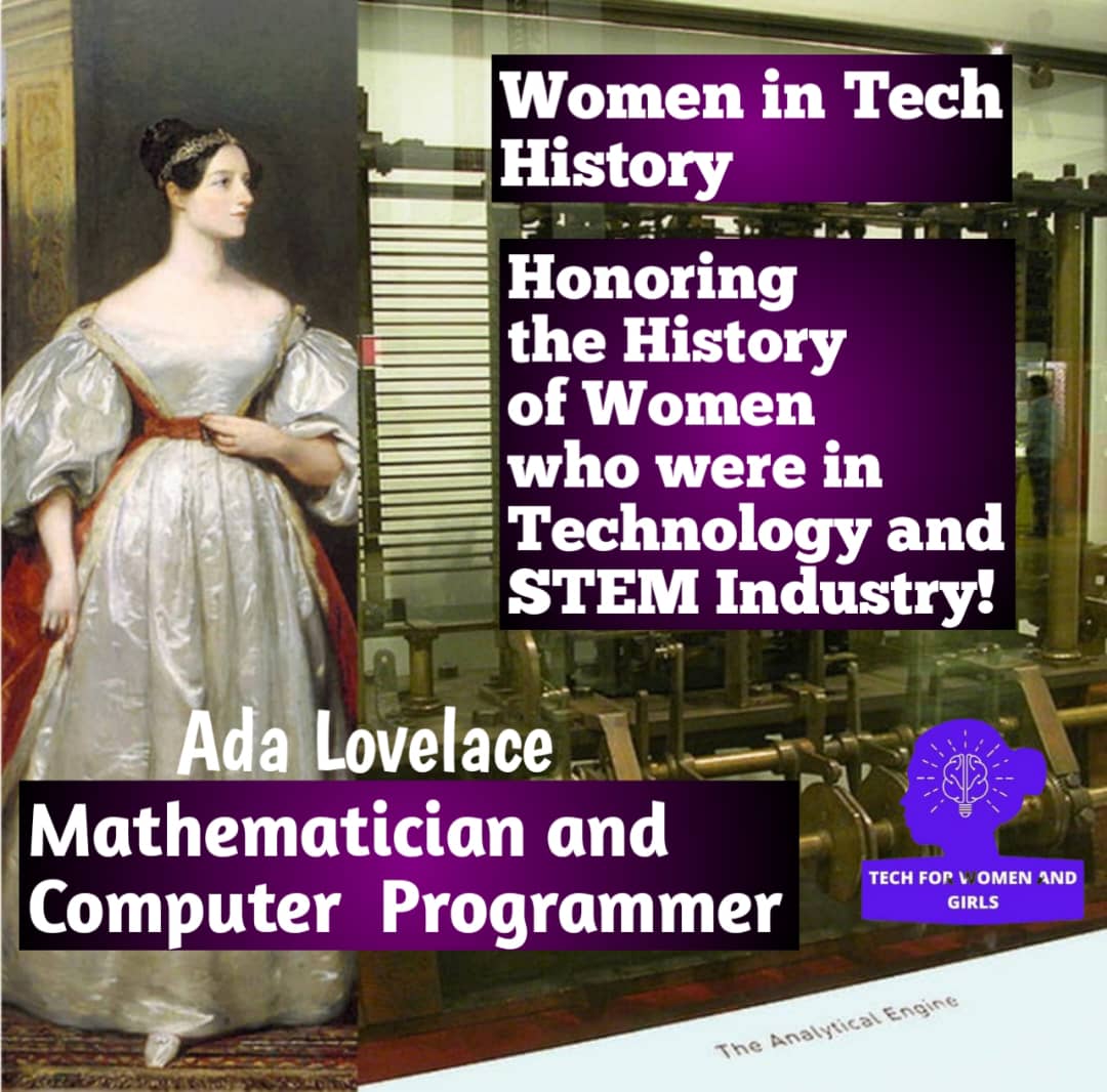 Tech4AllWomen's tweet photo. As we were celebrating Ada Lovelace Day last week some people might not know her well. Read more about her history in #WomeninTechHistory

Read here ➡️ https://t.co/ISRgbPhchH Subscribe &amp; View on YouTube ➡️ https://t.co/nBDC57KjSU and Listen Liz Podcast ➡️ https://t.co/V6giJZHP3m https://t.co/fMFUm2ETYw