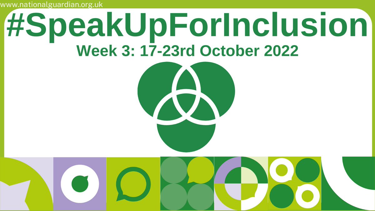 #FTSU 
#SpeakUpToMe
#Speakupforinclusion
<a href="/barnshospital/">Barnsley Hospital</a>
<a href="/NatGuardianFTSU/">National Guardian's Office 💙</a>