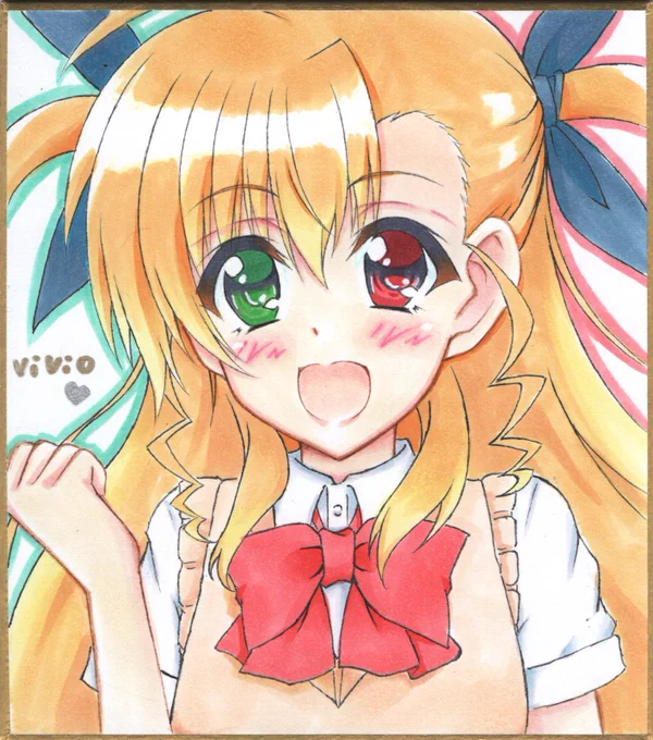 #みんなも貼ろう突然の推し今年も年末位にヴィヴィオちゃんだけで全月振り返り出来るくらいには描いてるけどそれくらい大好きな推しです(*≧∀≦*) 
