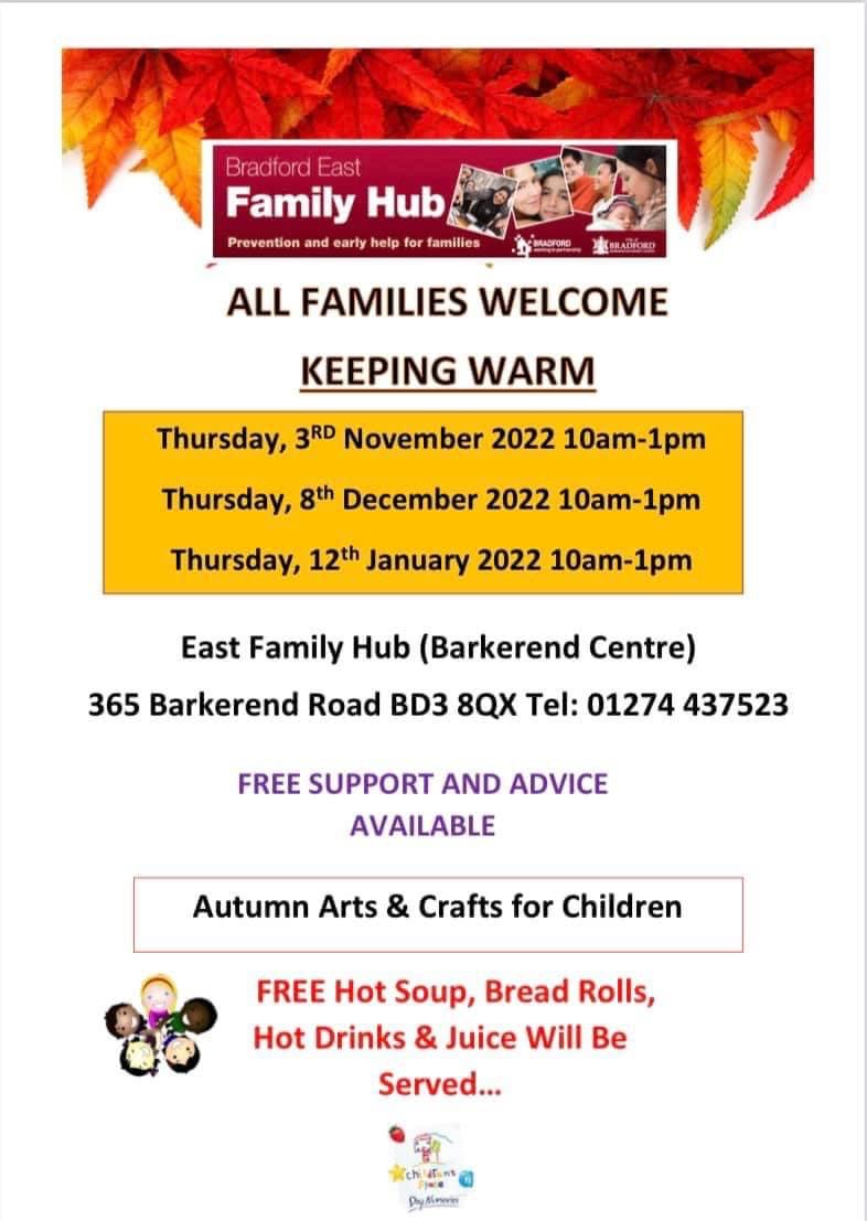 With the October holidays a head of us next week. Please have a look at the posters below of free family activities across Bradford.<a href="/HubBradford/">Bradford West Family Hub</a>