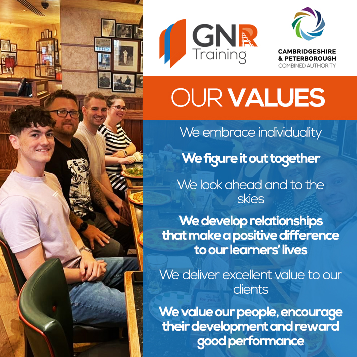 Today is #WorldValuesDay! 🫶

World Values Day is an annual campaign to increase the awareness and practice of values around the world.

The vision for World Values Day is to put values at the heart of society around the world. So, here's our shared values at GNR Training 🧡💙