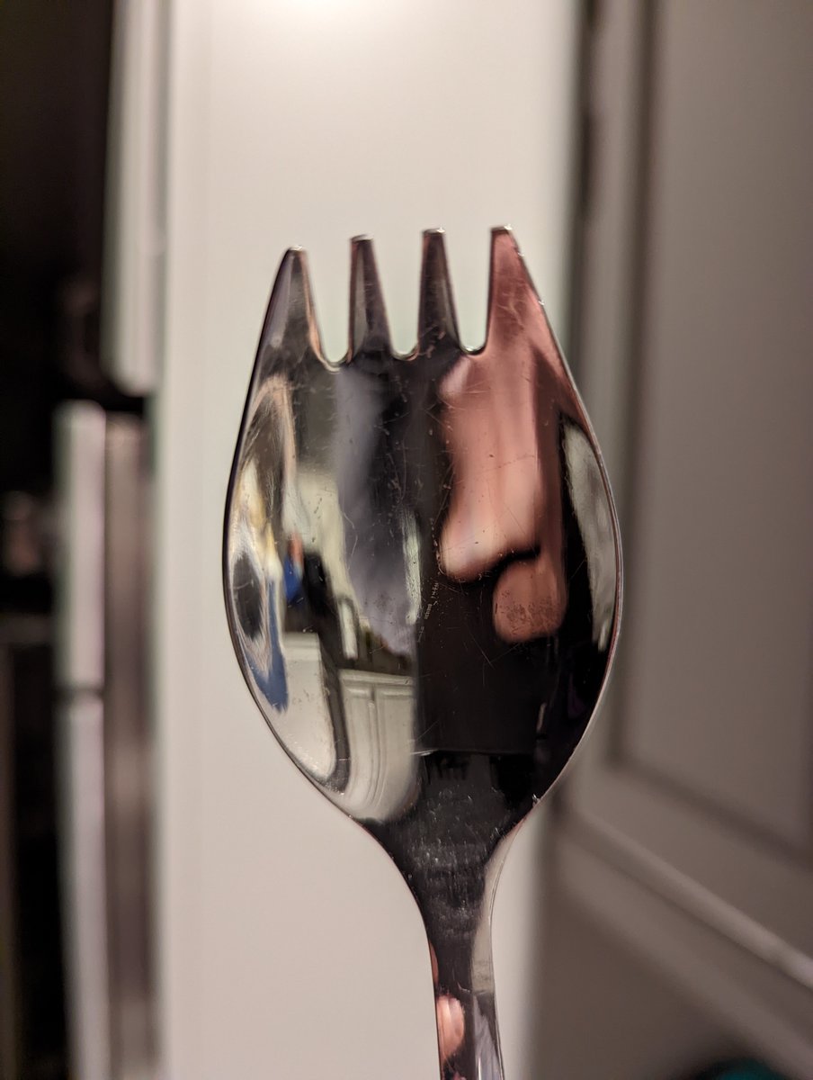HolicCongress's tweet photo. @Scott_Maxwell Check it out - I'm NPA with a stainless steel spork https://t.co/U0bZgPy3O7