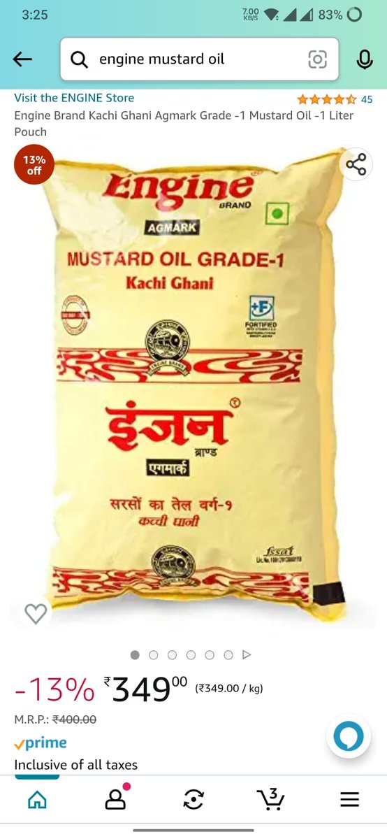 rijitsadhu's tweet photo. @jagograhakjago @consaff 

This seller is indulging in fraudulent practices by selling a product more than MRP at Amazon. Please take stringent actions agains such sellers. 
Seller Details: 
Shree Hari Industries (Hari Oil Mills)
FSSAI License No. : 10012013000119 https://t.co/s7xE6JMKpS