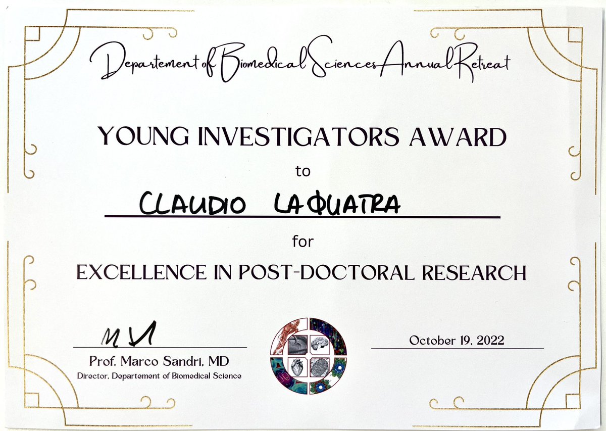 cla_laq's tweet photo. What a perfect way to conclude two amazing days of pure science with the Young Investigator Award, thanks to @PhD_DSB_UniPD! Proud of this incredible community https://t.co/rqGe5YDGoT