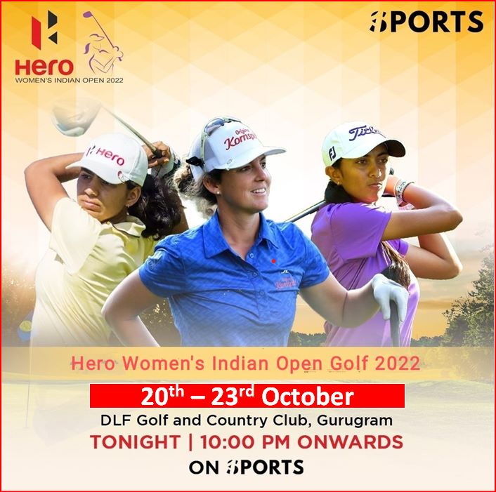 Gear up for the Hero Women's Indian Open 2022!

Watch DAY 1⃣ tonight at 10:00 PM at DLF Golf and Country Club, Gurugram, on 1SPORTS.

#HWIO22 #HeroWomensIndianopen #Golf <a href="/Womenindianopen/">Hero Women's Indian Open</a> <a href="/HeroMotocorp/">Hero MotoCorp</a> <a href="/LETgolf/">Ladies European Tour</a> <a href="/myDLF5/">DLF 5</a> <a href="/KAGolfIndia/">K&A Golf</a> 
<a href="/sportzworkzab/">Sportzworkz</a> <a href="/Sportzworkzgb/">Gaurav Bahal</a>