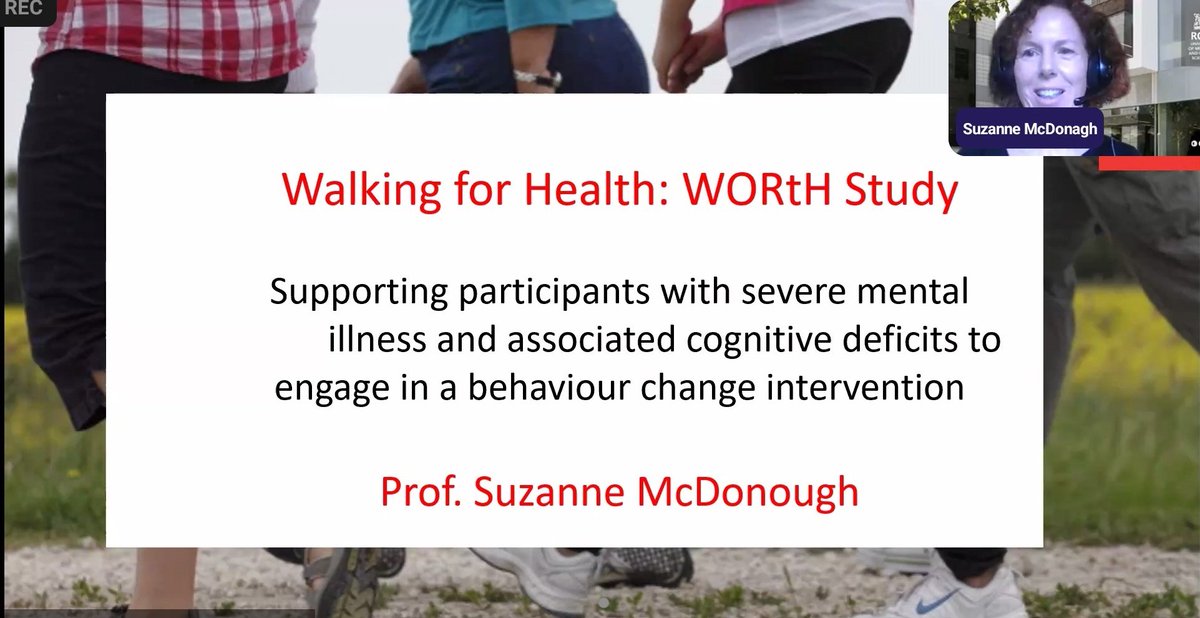 WORTHwalking's tweet image. This morning, our lead investigator @smcdonough2 was presenting the @WORTHwalking study at the @publichealthie #gettingactive webinar  @CHITINProject #PhysicalActivity #Research