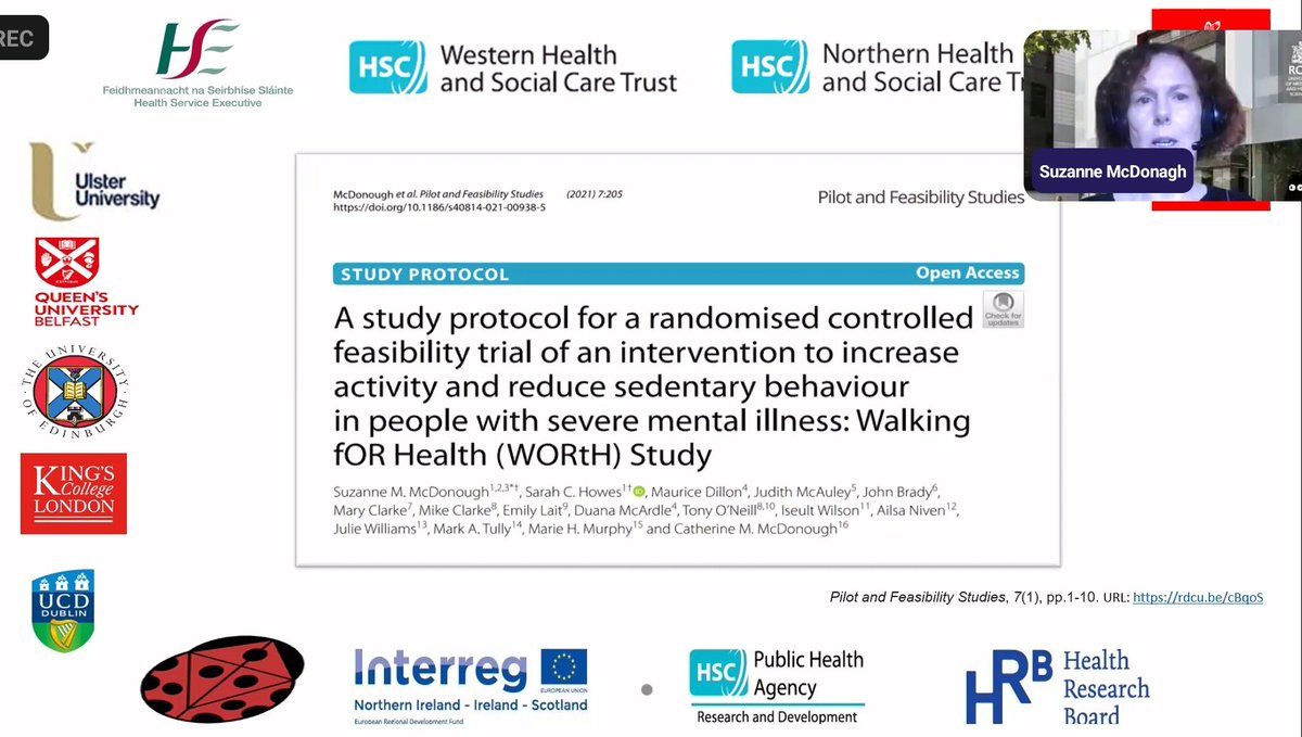 WORTHwalking's tweet image. This morning, our lead investigator @smcdonough2 was presenting the @WORTHwalking study at the @publichealthie #gettingactive webinar  @CHITINProject #PhysicalActivity #Research