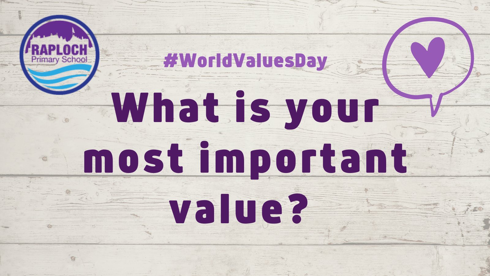Raploch Primary On Twitter It s WorldValuesDay Today Values Are At Raploch primary on twitter it s worldvaluesday today values are at