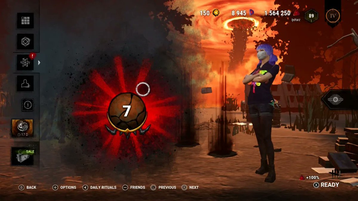 lyd_tarz's tweet photo. Proud of myself! I finished the even challenges on Sunday and the tome challenges Yesterday! Also been leveling up my girl!!!! 
.
.
#DeadbyDaylgiht #dbd #dbdevents #hauntedbydaylight #fengmin https://t.co/kns4tha1fy